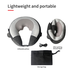 Portable électrique Shiatsu chauffage masseur oreiller infrarouge cervical épaule <span class=keywords><strong>dos</strong></span> pour voyage <span class=keywords><strong>coussin</strong></span> de Massage gonflable - Product Image 4