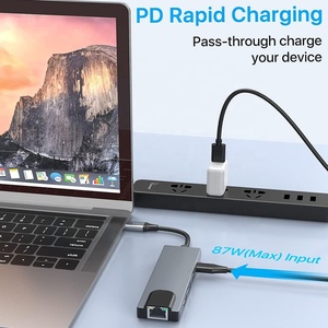 5 trong 1 4K HDMI Adapter <span class=keywords><strong>USB</strong></span>-C <span class=keywords><strong>USB</strong></span> C HUB Loại C để HDMI 4K <span class=keywords><strong>USB</strong></span> <span class=keywords><strong>3.0</strong></span> <span class=keywords><strong>2.0</strong></span> 100Mbps Ethernet PD sạc Hub Bộ chuyển đổi - Product Image 4