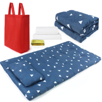 Solution de sommeil d'urgence matelassée isolée tout-en-un pour les voyages, y compris l'espace Couverture Serviette de bain Oreiller pliable