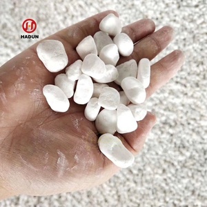 Piedra De Guijarro blanca como la nieve decorativa natural Pequeña Piedra Blanca para jardín - Product Image 5