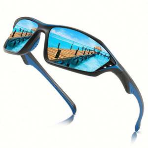 Gafas de Sol Deportivas Personalizadas al por Mayor para Hombre y Mujer, Lentes de Espejo Coloridas con Protección UV400, Gafas de Sol Polarizadas para Conducir, Pescar - Product Image 1