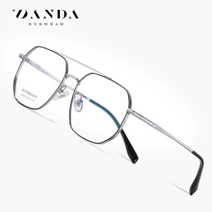 Danda Eyewear ST6222 Lunettes rectangulaires à monture complète en titane unisexe, montures légères anti-UV pour la correction de la vue - Product Image 1