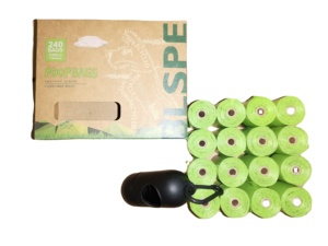240 sacs à déjections canines biodégradables de luxe, parfumés aux fruits, anti-odeurs, écologiques, avec distributeur 16 rouleaux - Product Image 4