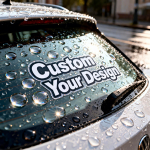 <span class=keywords><strong>Adesivi</strong></span> per Auto in Vinile Trasferibile Impermeabile Resistente ai Raggi UV, per Paraurti, Parabrezza, Banner, Finestrini, Decalcomanie 3D Personalizzate con Logo - Product Image 1
