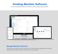 Distributeur automatique intelligent 2024 2025 avec lecteur de carte, système de paiement par code QR, intégration UPI, écran tactile 22 pouces, OEM