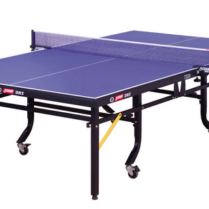 Mesa de tenis de mesa Double Happiness T2024 con marco de 40x60 mm, plegable, móvil, estándar para entrenamiento y competición - Product Image 2