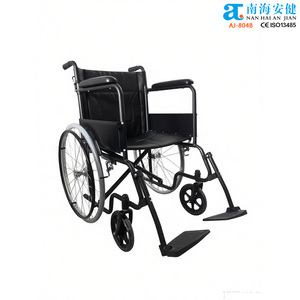 AJ-804B Silla de Ruedas Autopropulsada con Ruedas de 24 Pulgadas, Silla de Ruedas para Rehabilitación con Reposapiés Abatible - Product Image 2
