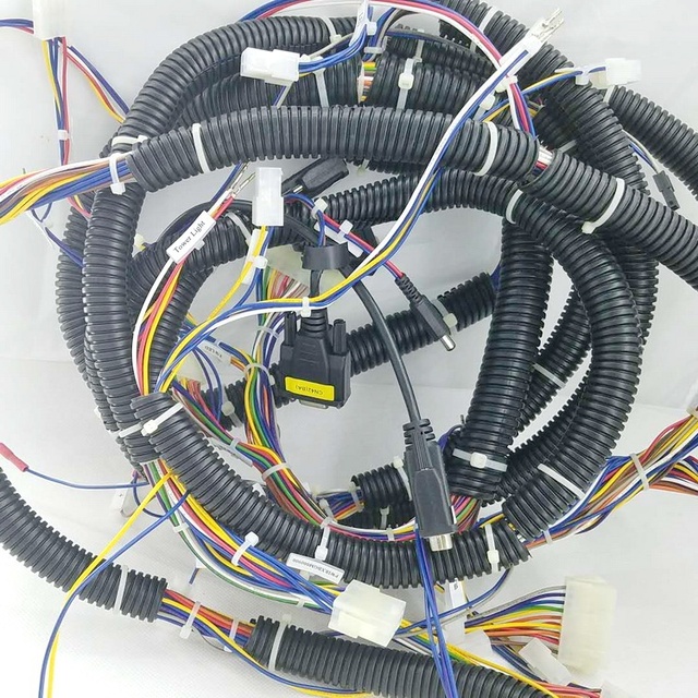 D-Sub Connector Multi-Pin White Housing Barrel Power Plug and Play CNC Machine Control Panel Wiring Harness