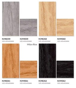 Carrelage en porcelaine effet travertin 400x400, style moderne classique, fabrication chinoise, prix abordable, carrelage mural et de sol en céramique - Product Image 4