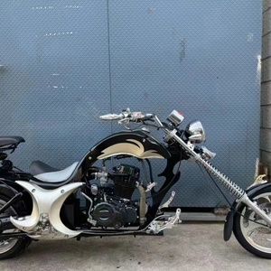 Motocyclette Wolverine Retro 200CC à deux cylindres d'occasion, élégante, de type locomotive, Motos à essence, Sportbikes populaires, Streebike - Product Image 6