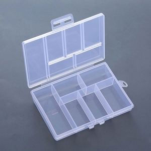 Boîte de rangement de bureau transparente en PP à 6 compartiments, design moderne, forme rectangulaire, capacité 5 kg, pour vis et petits hameçons de pêche - Vente en gros - Product Image 2