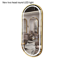 Neue Salon möbel Beauty Hair Salon LED-Spiegel mit großem LED-Licht
