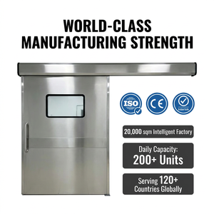 <span class=keywords><strong>Porte</strong></span> <span class=keywords><strong>coulissante</strong></span> pour salle blanche en acier inoxydable certifiée CE ISO avec fenêtre de visualisation pour hôpital, laboratoire, norme GMP - Product Image 1