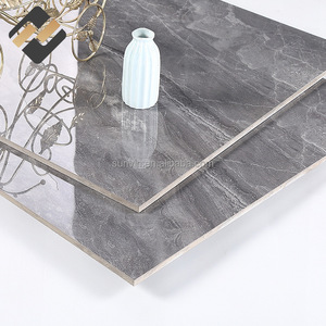 Suelo de <span class=keywords><strong>gres</strong></span> de porcelana gris, azulejo de suelo de porcelana con aspecto de mármol pulido, azulejos de mármol de cuerpo completo de 600x1200mm para pared - Product Image 4