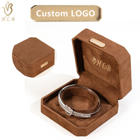 Boîte d'emballage de luxe octogonale pour bijoux avec logo, boîte à bijoux pour collier