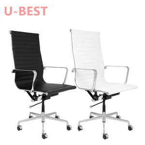 U-BEST Executive Office Chair Mid Back PU-Leder mit Armlehne Tilt Gaming Chair Höhen verstellbar mit Rädern Drehstühle