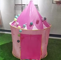 Kinder-Spielzelt Tragbares Faltbares Prinzessinnen-Spielhaus Weich für Innenbereich Baby-Spielzeug-Schloss