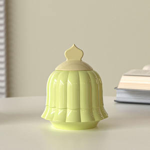 YS campanas modelado tarros de velas molde de silicona con tapa caja de almacenamiento de yeso contenedor molde de fundición DIY decoración de Navidad fabricación - Product Image 3