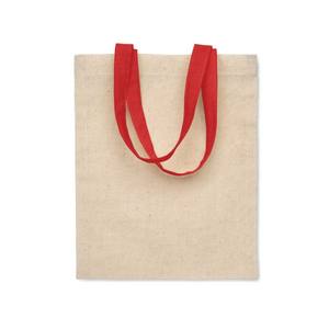 Bolsa de Mano de Algodón Chisai, 140 g/m², Color Rojo Sólido, Estilo Minimalista, Abertura Superior, Bolsa de Compras para Todas las Temporadas, Hecha en Italia - Product Image 1