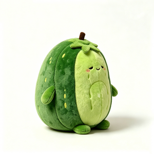 Peluche de aguacate, peluche de fruta, peluche de aguacate verde, lindo cojín de aguacate, muñeco de fruta. - Product Image 1