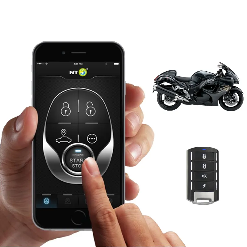 NTG02M-localizador GPS GSM GPRS, alarma antirrobo para motocicleta, bloqueo de desbloqueo, gatillo de alarma, teléfono móvil, parada de motor