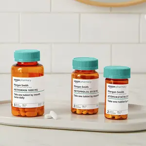 Самоклеящиеся наклейки на бутылки для лекарств, с принтом на заказ