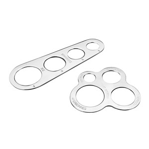 Herramienta Medidora de Pasta de Acero Inoxidable, Guía de Porciones de Espagueti de 4 Orificios, Ayuda para Cocinar en la Cocina - Product Image 1