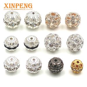 Perles rondes argile un trou strass pavé cristal perles boule <span class=keywords><strong>de</strong></span> <span class=keywords><strong>verre</strong></span> pour la fabrication <span class=keywords><strong>de</strong></span> bijoux - Product Image 3