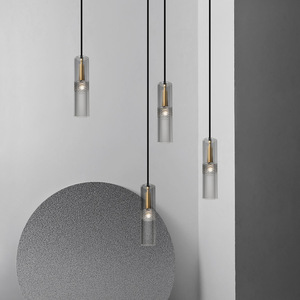 Lámpara Colgante de Cristal Minimalista Posmoderna de Una Sola Cabeza, Lámpara de Línea Larga Única para Comedor, Cafetería, Estudio, Dormitorio - Product Image 6