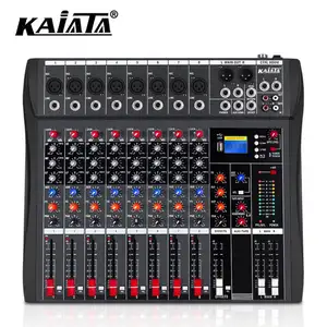 KAIKA CT8-6 8 채널 DJ 컨트롤러/오디오 콘솔 믹서 오디오 전문가