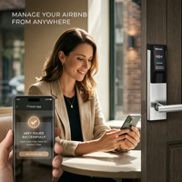 Serrure de porte d'hôtel intelligente de luxe à commande informatique, la plus vendue, de qualité supérieure, avec système de contrôle à distance par application