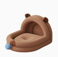 Nichoir pour chat universel quatre saisons semi-fermé, design original, portable, amovible et lavable, articles pour animaux de compagnie