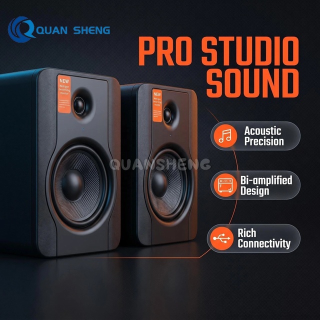 BX5D2+BT High Quality  5inch Active Studio Monitor Speaker