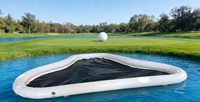 Terrain de golf gonflable portable, mini simulateur de golf, cage de golf, simulateur de parcours, enclos, tente pop-up pour l'entraînement au golf en extérieur et en intérieur