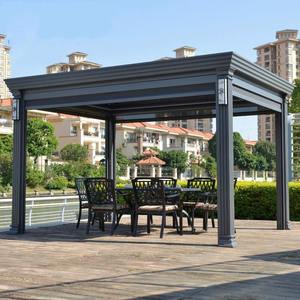 Taille personnalisée 3x4 4x4 <span class=keywords><strong>5x4</strong></span> Pergola électrique à persiennes Bioclimatica Retractil étanche en aluminium jardin extérieur Pergola Nature - Product Image 1