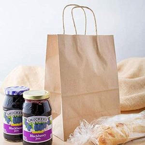 Kraft Paper Gift <b>Bags</b> Bulk with Handles Ideal for Shopping Packaging Retail Party Wedding Recycled Business Paper Gift <b>Bags</b> - Product Image 2