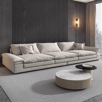 Italienisches Ecksofa-Set mit Liegefunktion, Umweltfreundlicher Stoff, Modernes Design, Breite und Tiefe Sitze für Kleine Wohnzimmer