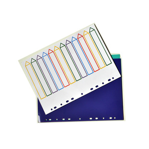 Colourful 10 Tabs <strong>Cards</strong> Binder Paper File Divider Eco-friendly A4 <strong>Size</strong> Different <strong>Index</strong> Page 11 Holes Folder 1pcs/pp Bag CN;ZHE - Product Image 6