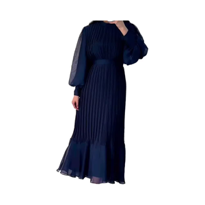 2025 donna elegante leggera stile maturo gonna lunga plissettata abito <span class=keywords><strong>da</strong></span> <span class=keywords><strong>giorno</strong></span> Casual per la primavera vestito <span class=keywords><strong>da</strong></span> donna - Product Image 1