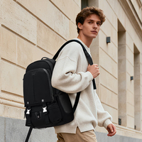 Sac à dos pour ordinateur portable de 18 pouces, grande capacité, élégant, avec compartiment à chaussures, multifonctionnel, pour les voyages d'affaires, avec logo personnalisé