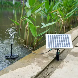 ชุดอุปกรณ์ปั๊มน้ำพุพลังงานแสงอาทิตย์10V 4W ตู้ปลาบ่อเลี้ยงปลาอุปกรณ์สำหรับน้ำพุพลังงานแสงอาทิตย์กลางแจ้งแบบทำมือ