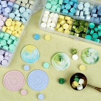 Vente en gros de perles de cire à cacheter, 24 couleurs, 600 pièces, pour la fabrication de cire à cacheter