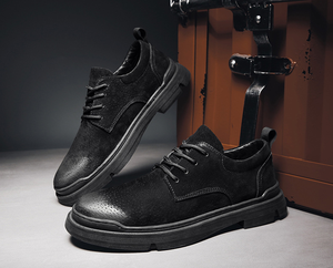 Chaussures décontractées basses en daim tendance de haute qualité pour jeunes hommes, style rétro automne 2025 - Product Image 3