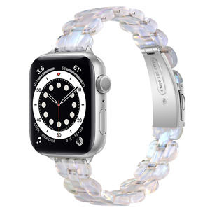 Bracelet de montre en résine mince de luxe pour Apple Watch Ultra 2 Series 10 9 8 7 <span class=keywords><strong>SE</strong></span>, bracelets de poignet personnalisés tendance 38/40/41/42/44/45/49mm - Product Image 2