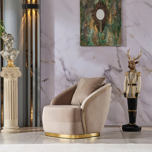 Sortie d'usine luxe européen or Rose jambe <span class=keywords><strong>blanc</strong></span> Chesterfield canapé <span class=keywords><strong>velours</strong></span> tissu bouton tufté salon canapé ensemble meubles - Product Image 3