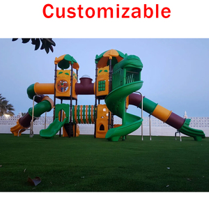 Glissière et balançoire en spirale d'équipement de terrain de jeu extérieur pour enfants en acier galvanisé conforme à la norme BSCI pour les enfants dans le parc sportif - Product Image 5