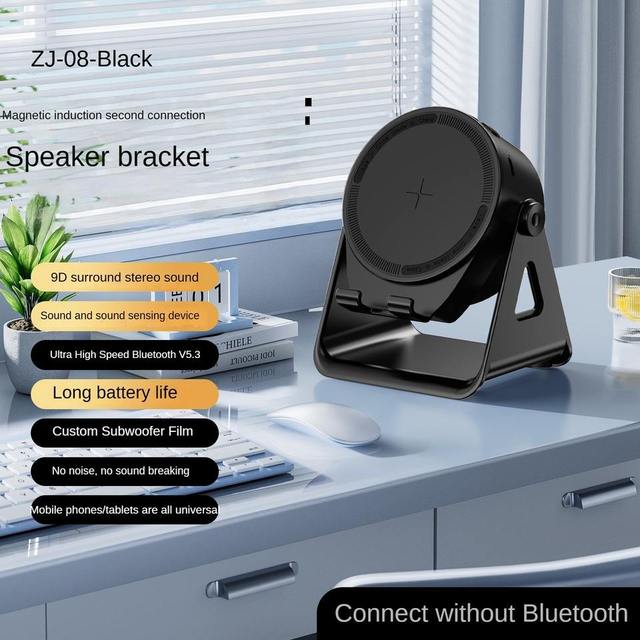 2025 New Model Mini Wireless 5W RGB LED Light Sensor Desk Mount Holder for Phone Tablet Outdoor Home Use