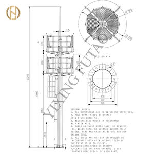 Werks anpassung 20m-30m Polygon förmige Kommunikation Stahlmast Turm telekommunikations mast - Product Image 2
