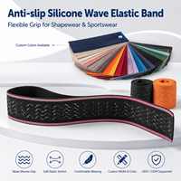 Bande élastique antidérapante en silicone personnalisée pour les vêtements de compression et les sous-vêtements