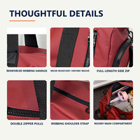 Sac de voyage personnalisé pour courts séjours, sac de sport léger en Oxford grande capacité pour la natation et la gym, idéal pour les trajets quotidiens, unisexe, vente en gros